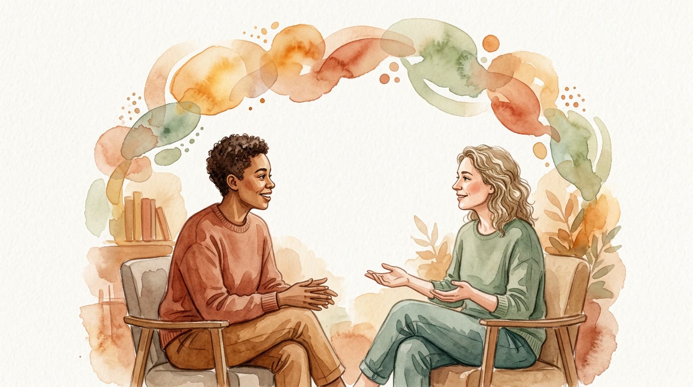 Human connection illustration