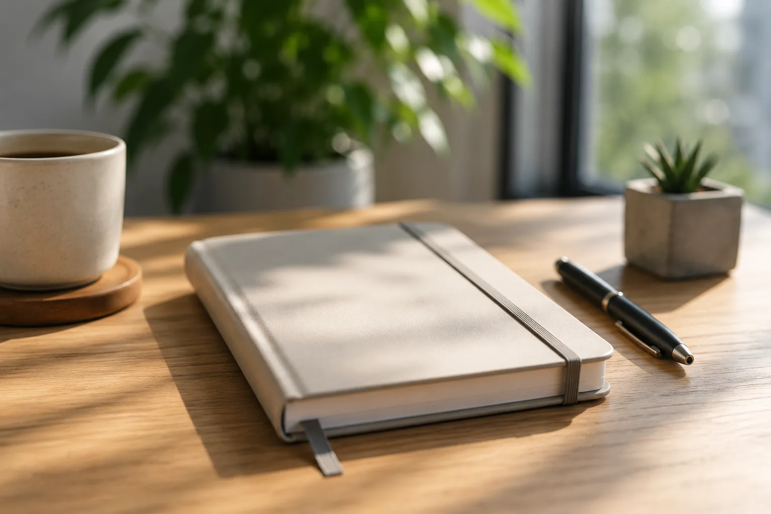 An AI-assisted relationship notebook, open on a quiet desk